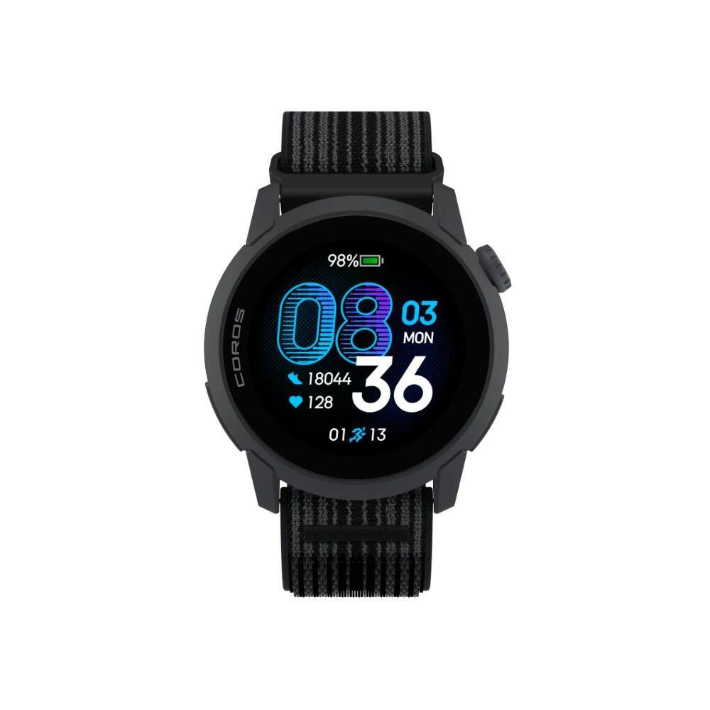 Relógio desportivo GPS PACE 4 com bracelete de nylon Preto corrida Preto Coros 2/3