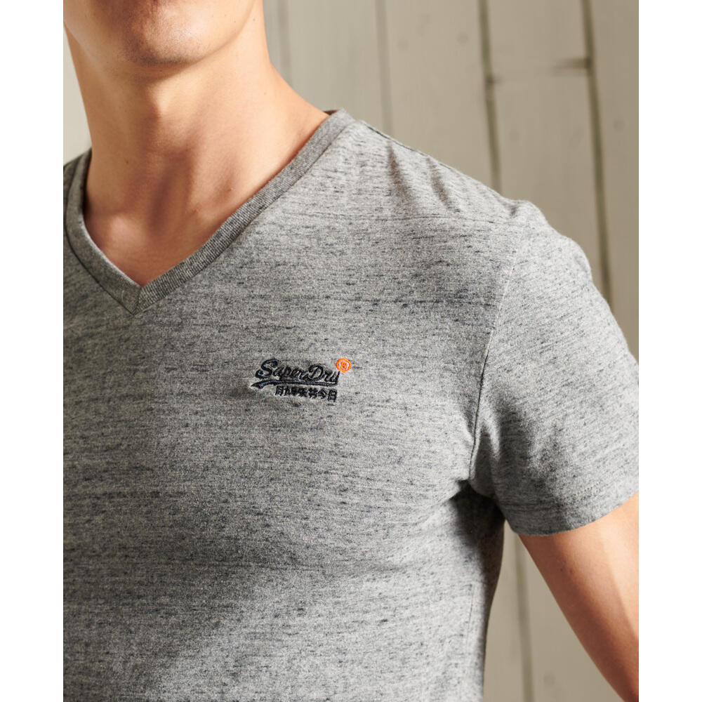 T-shirt com pescoço em V Superdry Vintage 3/4