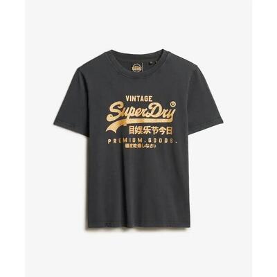 Casual t-shirt voor dames superdry vintage logo