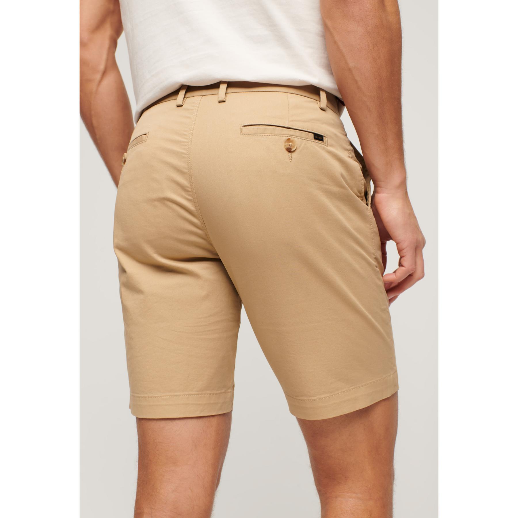 Short Chino Beige Clair Homme Superdry Stretch 5/7