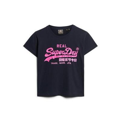 Slim-fit fluorescerende t-shirt voor dames superdry