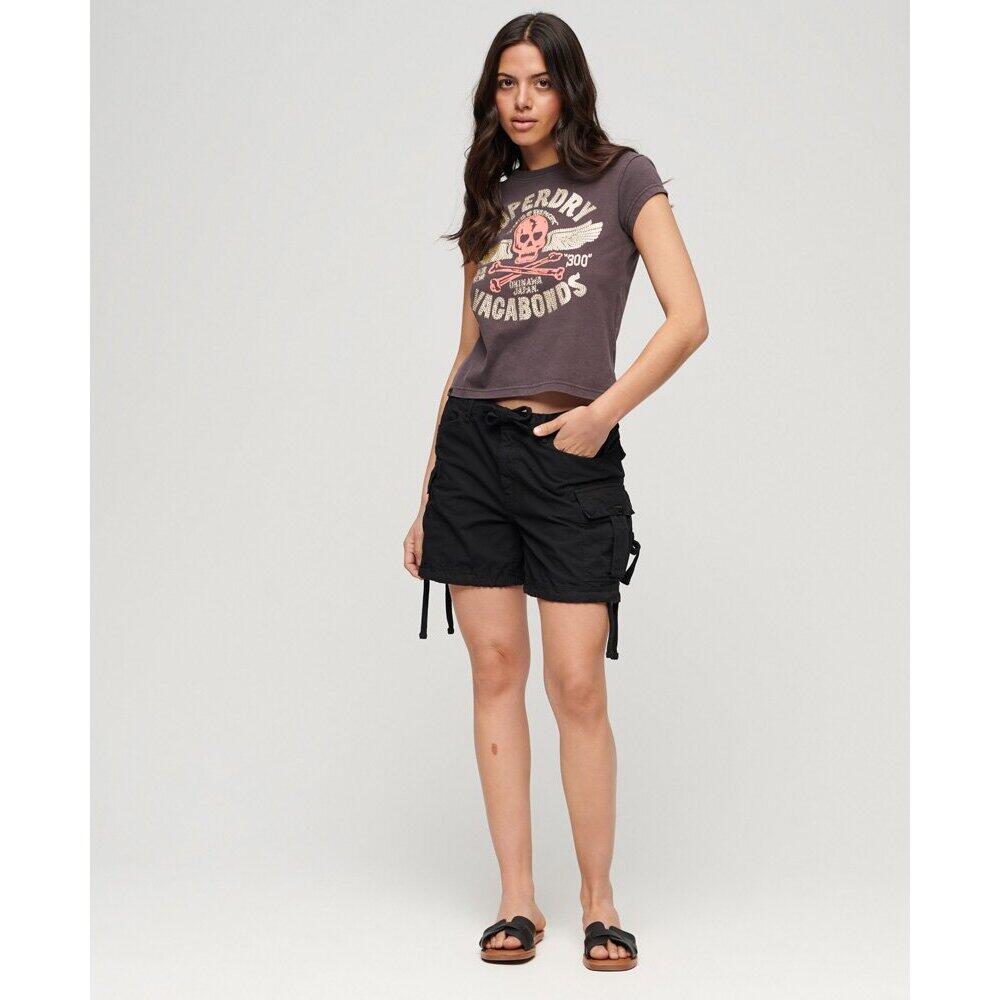 T-shirt fantaisie à mancherons et motif affiches femme Superdry 2/6