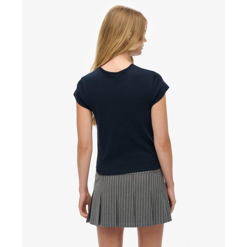 Superdry Athletic Essential Damen T-Shirt Marineblau 5/6