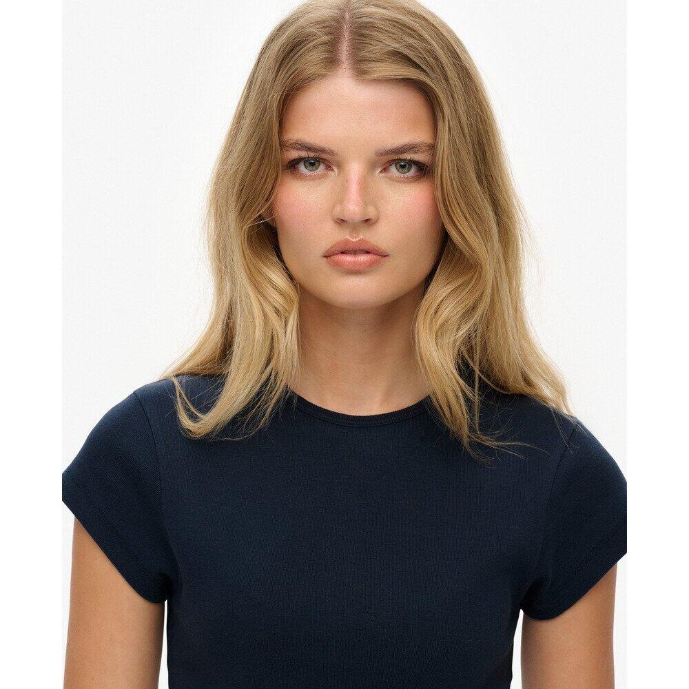 Superdry Athletic Essential Damen T-Shirt Marineblau 6/6