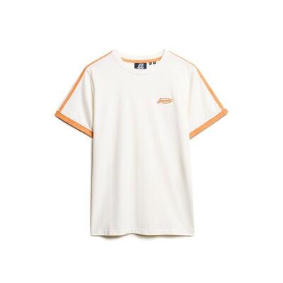 Retro gestreept t-shirt met logo superdry essential