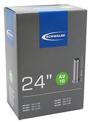 CHAMBRE A AIR VELO 24 x 1.50-2.35 SCHWALBE VALVE STANDARD (AV10)