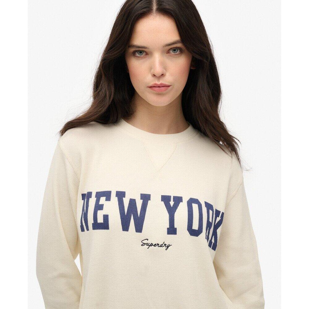 Haut SUPERDRY Super Soft à Manches Longues - Taille XS - Graphique - Occasion Parfait état