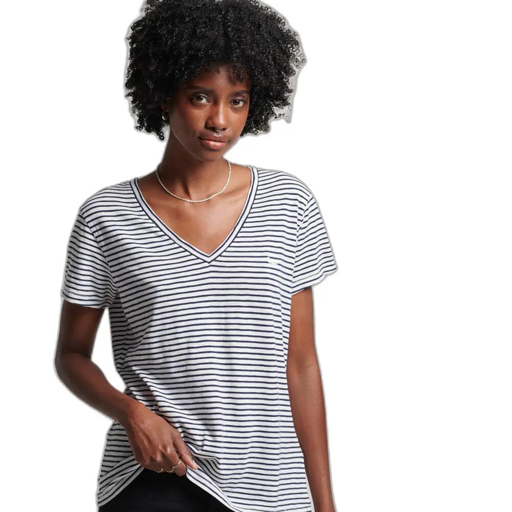 T-shirt col V brodé et flammé femme Superdry 2/5