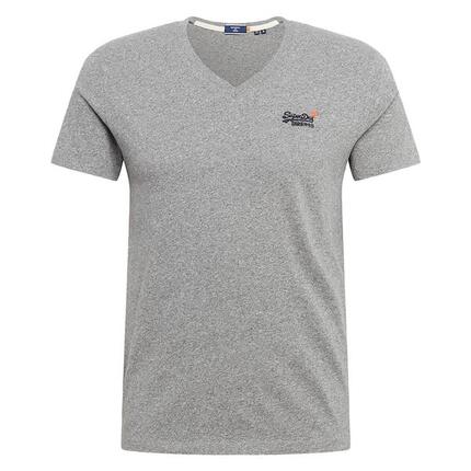 T-shirt classique à col Superdry V en coton bio