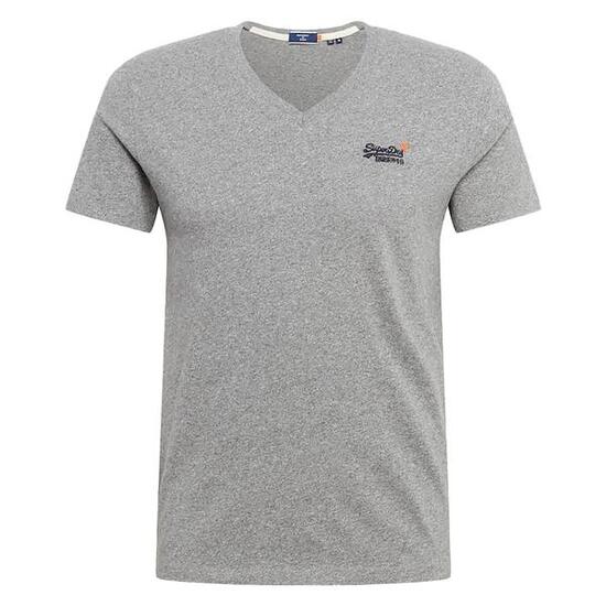 T-shirt classique à col Superdry V en coton bio