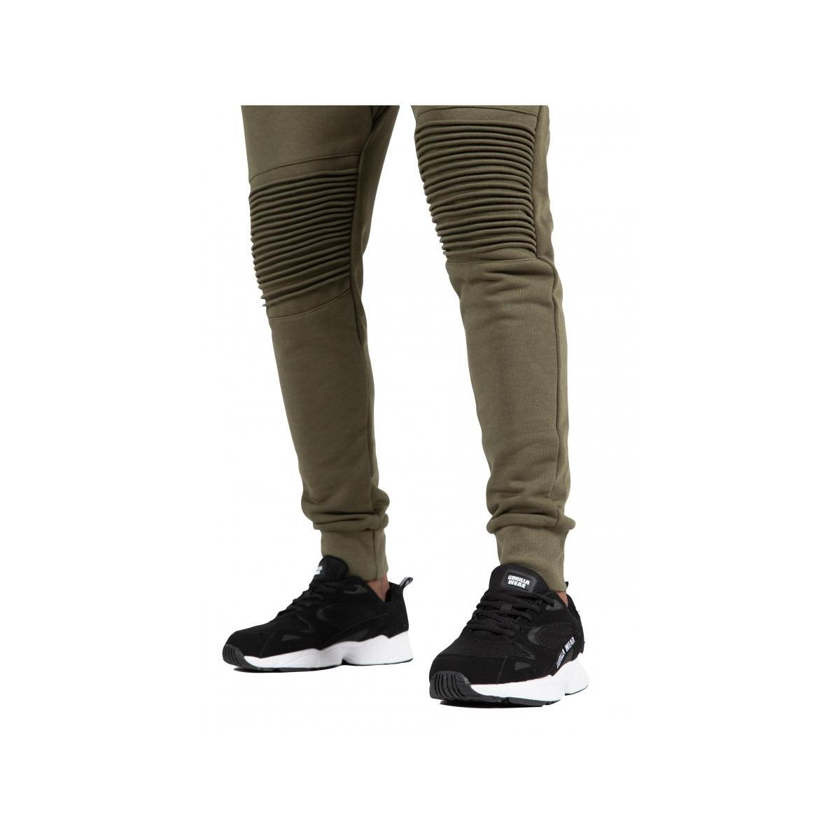 Pantalón Chándal Fitness Largo Hombre GORILLA WEAR Delta Verde 6/6