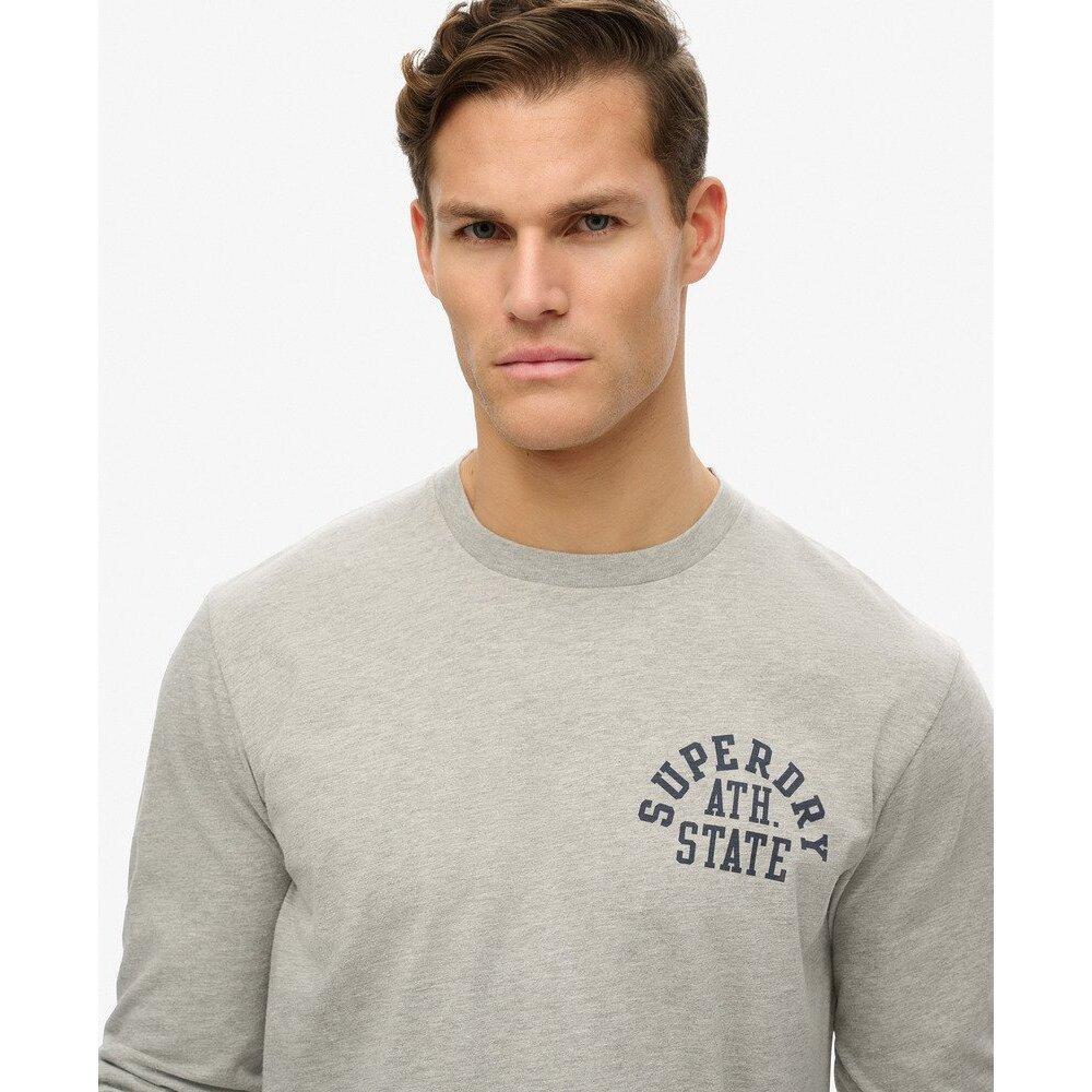 T-Shirt Manche Longues Gris Homme Superdry Athletic 5/6