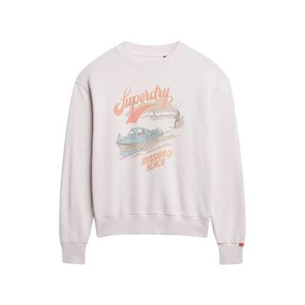 Dames oversized sweatshirt met print Superdry Souvenir