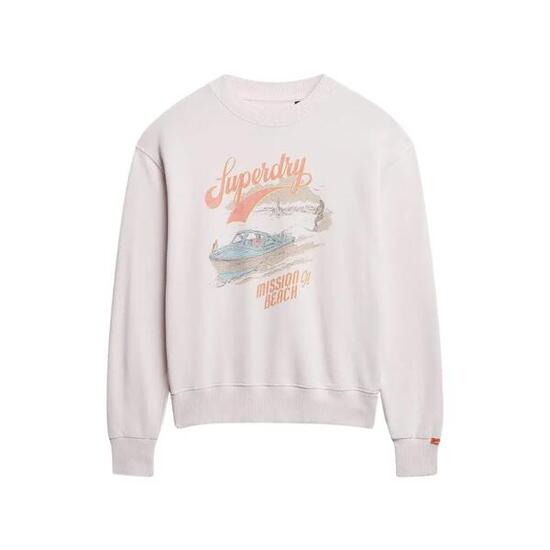Dames oversized sweatshirt met print Superdry Souvenir