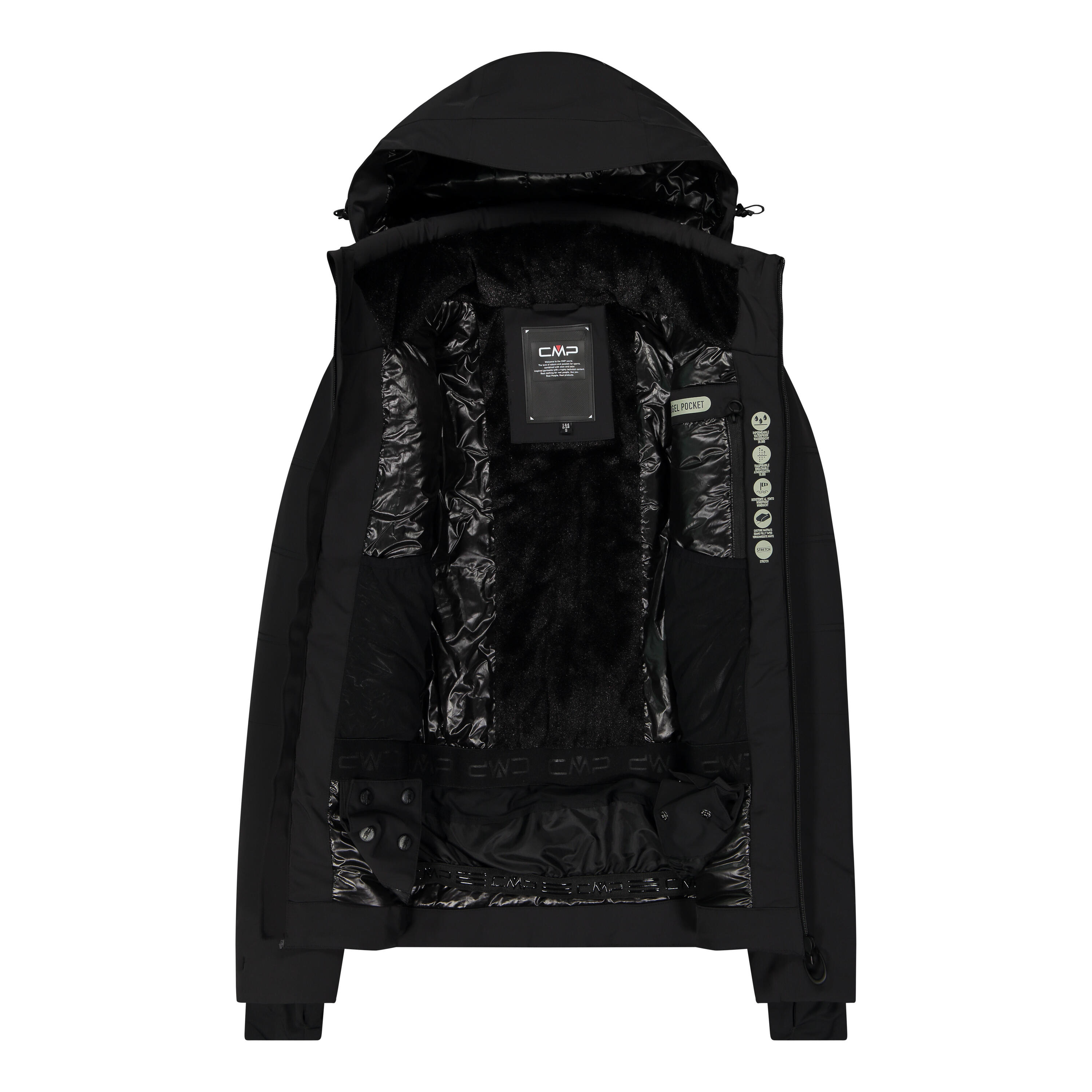 Chaqueta de esquí con capucha tecnología mujer CMP 4/4