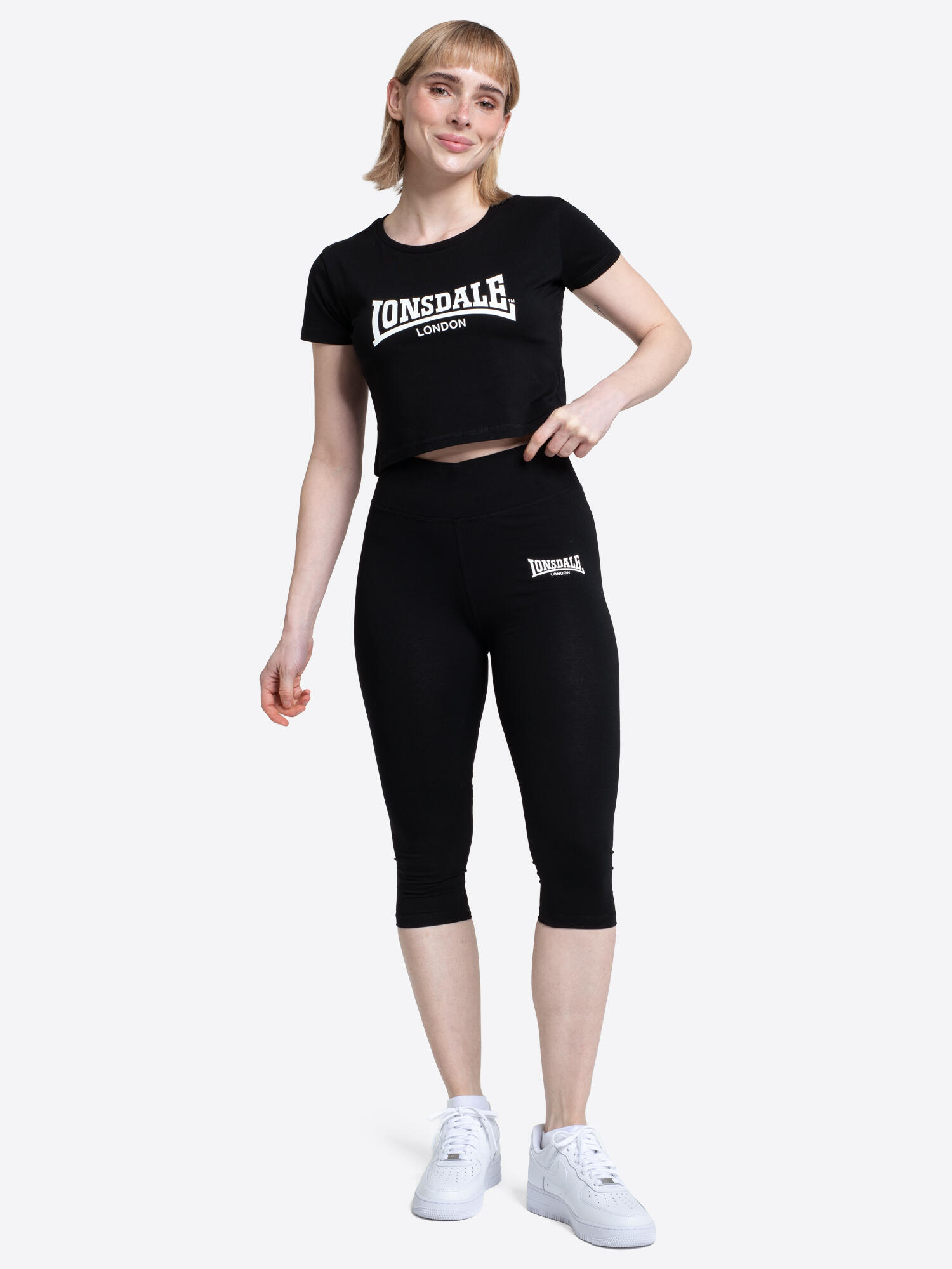 Conjunto de camiseta y leggings para mujer Lonsdale Ixworth 4/7
