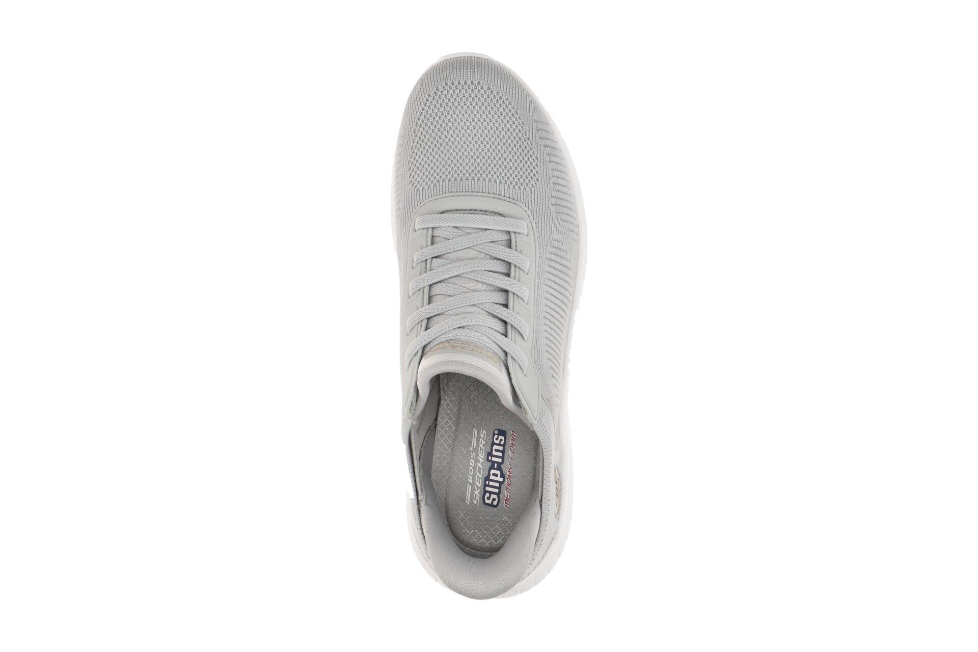 Skechers Bobs Squad Chaos Schuhe hellgrau SLIP-INS 117497 6/7