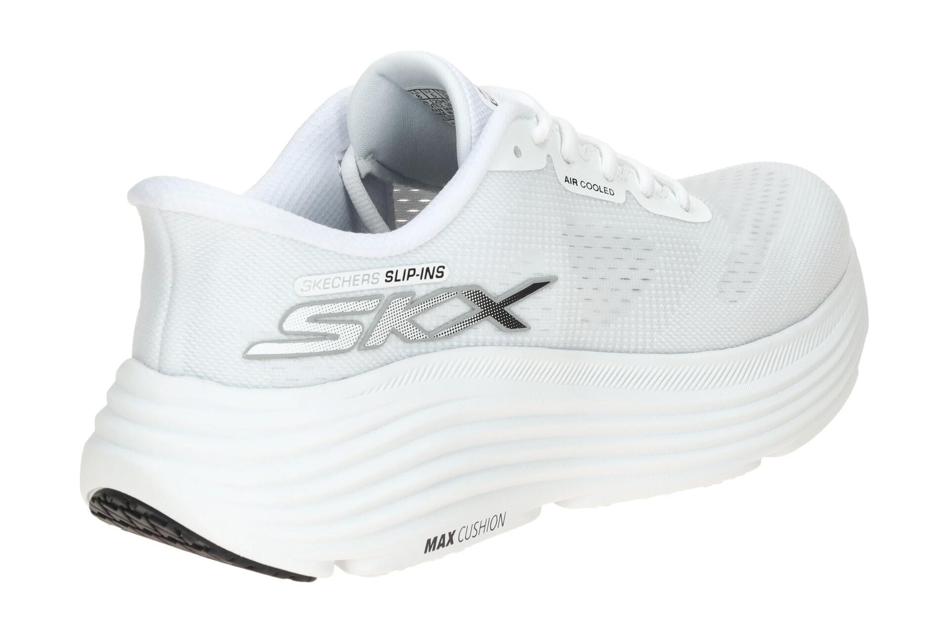 Skechers MAX CUSHIONING Schuhe weiß Damen Slip Ins 129473 4/7