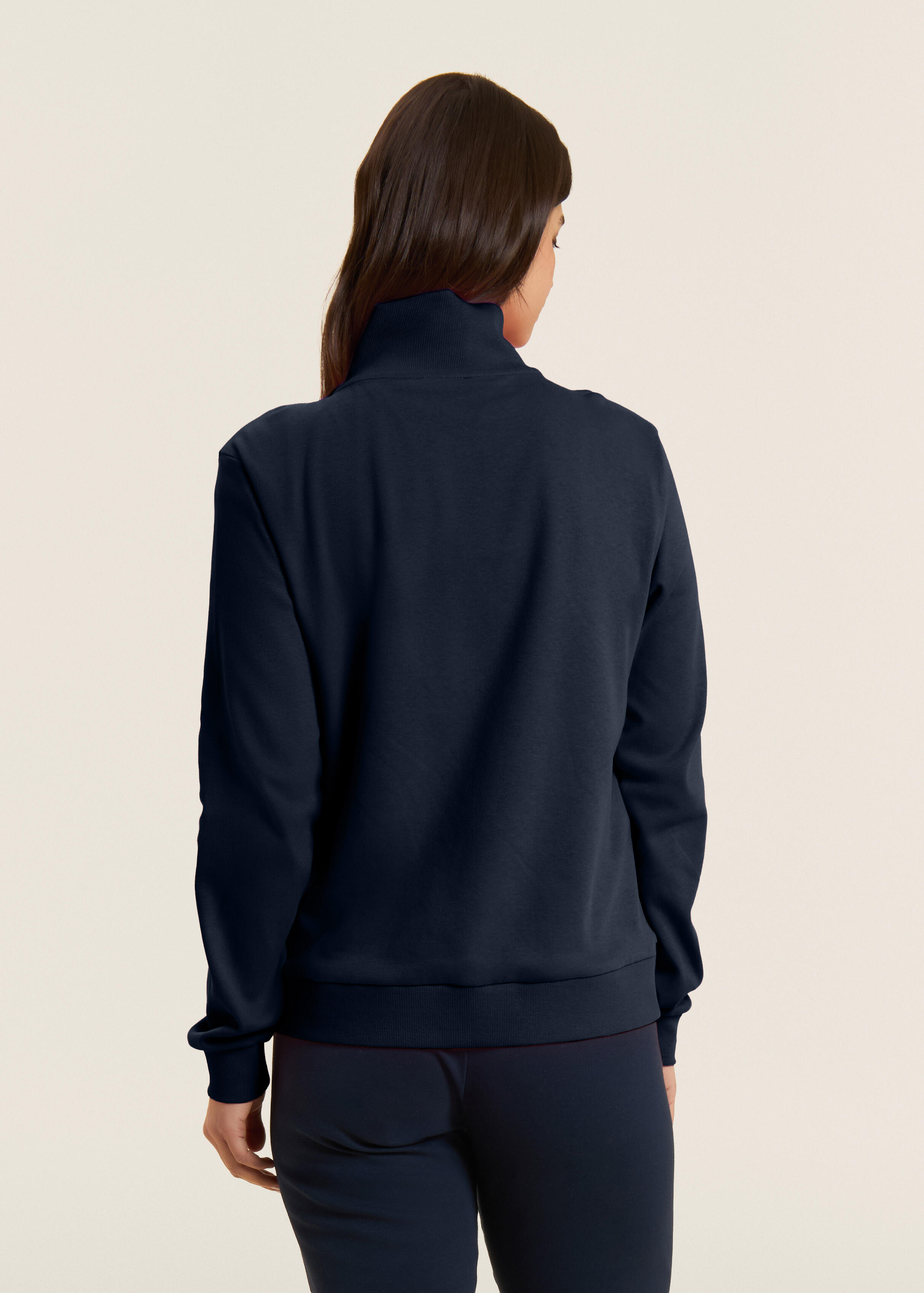 Jumpsuit met ritssluiting en hoge kraag, logo met parels 3/5