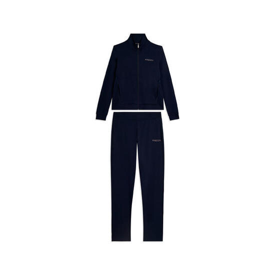 Survêtement avec fermeture éclair et col montant, logo perlé