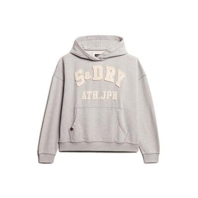 Dames hoodie oversized superdry athletic essentials