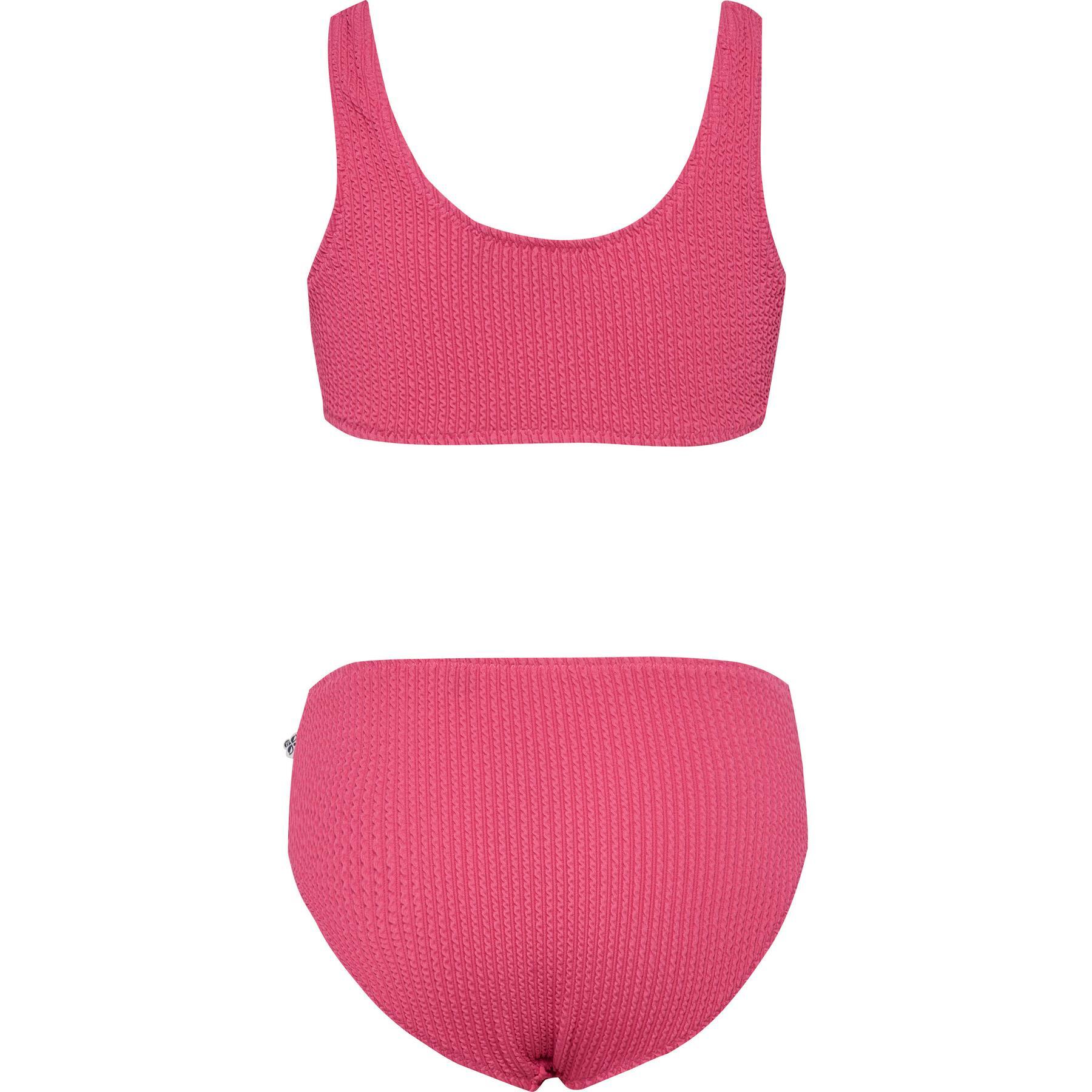 Costume da bagno due pezzi plissettato ragazza Hummel 2/5