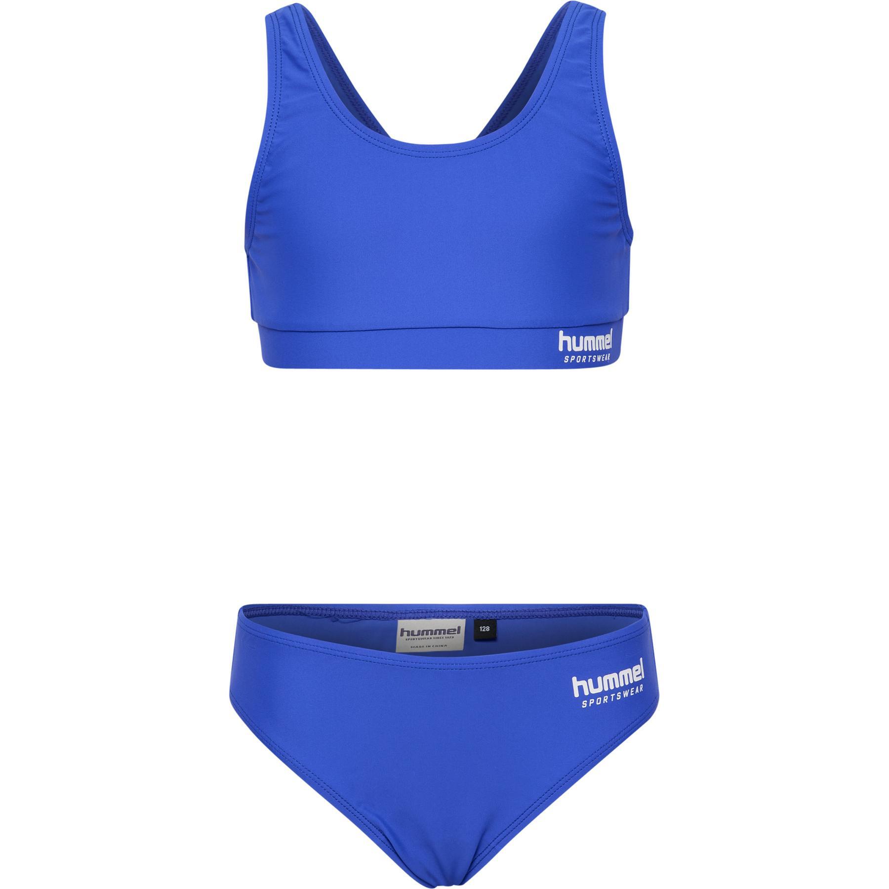 Dziewczęcy dwuczęściowy kostium kąpielowy Hummel Solid