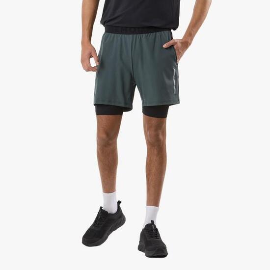 Szorty treningowe Trening Męska Swedemount Core 2-In-1 Shorts szybkoschnące