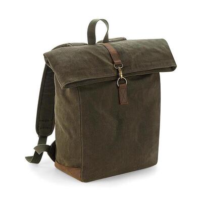Waxed canvas rugzak quadra heritage