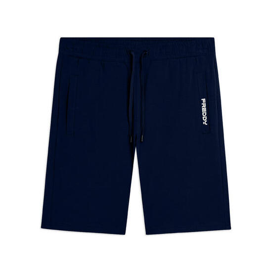 Pantalon court en jersey élastique avec poche
