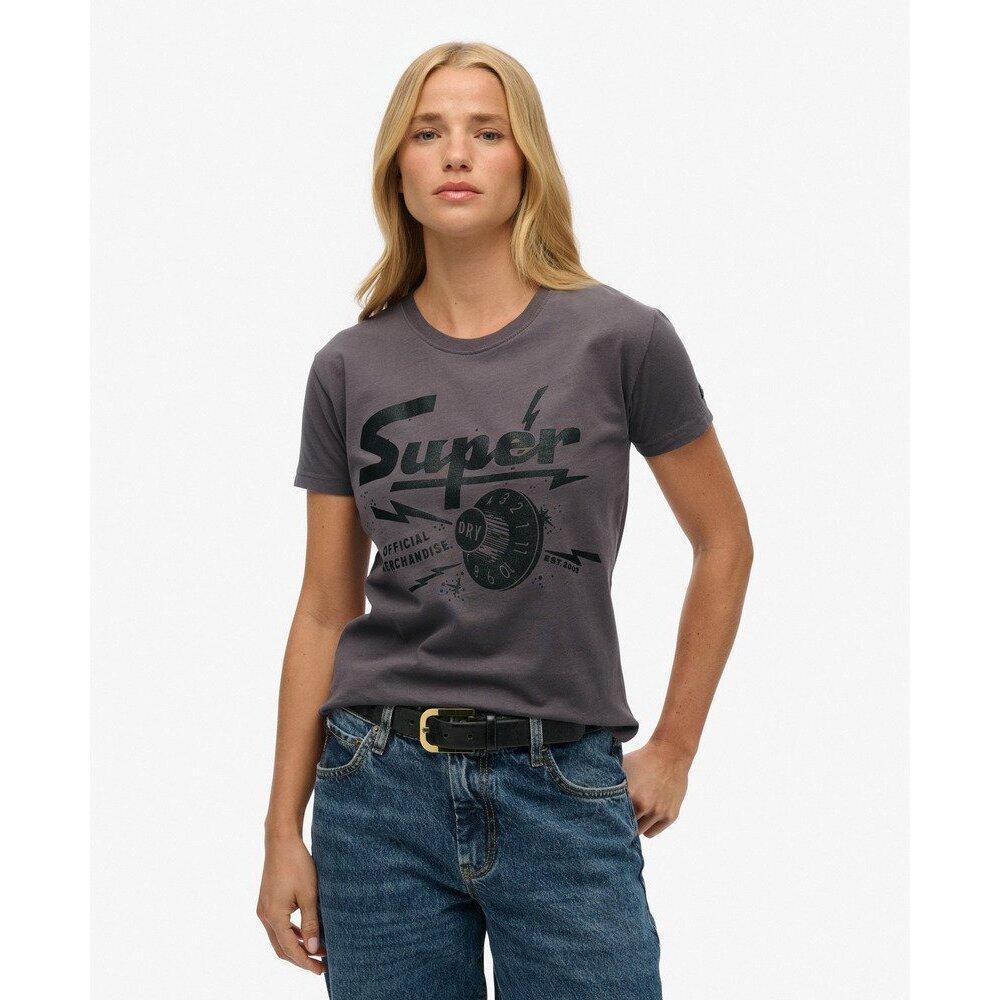 Eng anliegendes T-Shirt, Damen Superdry Band Merch 2/6