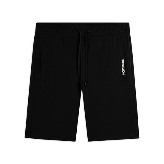 Pantalon court en jersey élastique avec poche