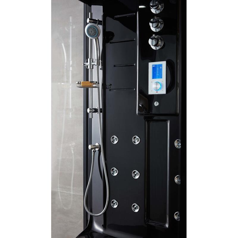 Combi Sauna Douche Hammam Boreal® SH220-D Black Edition - droite 5/7