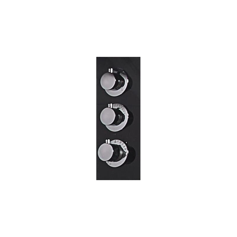 Combi Sauna Douche Hammam Boreal® SH220-D Black Edition - droite 4/7