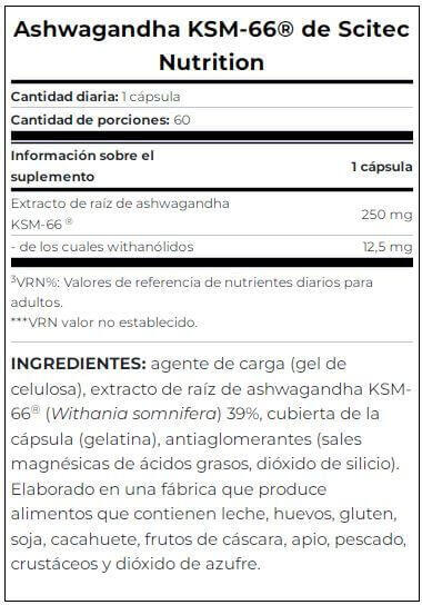 Ashwagandha KSM-66® - 60 capsule Scitec Nutrition 2/3