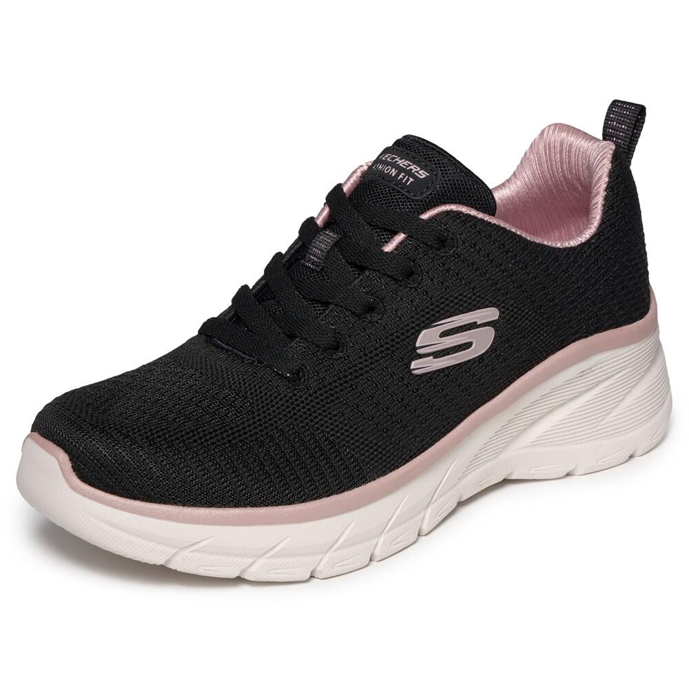 Baskets FEMME Skechers  Fashion Fit doux tissu NOIR 3/7