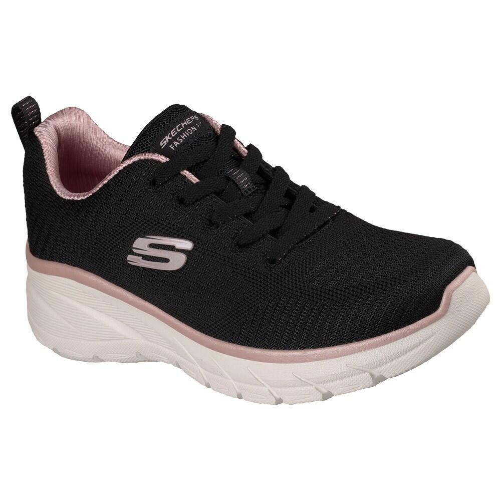 Baskets FEMME Skechers  Fashion Fit doux tissu NOIR 2/7