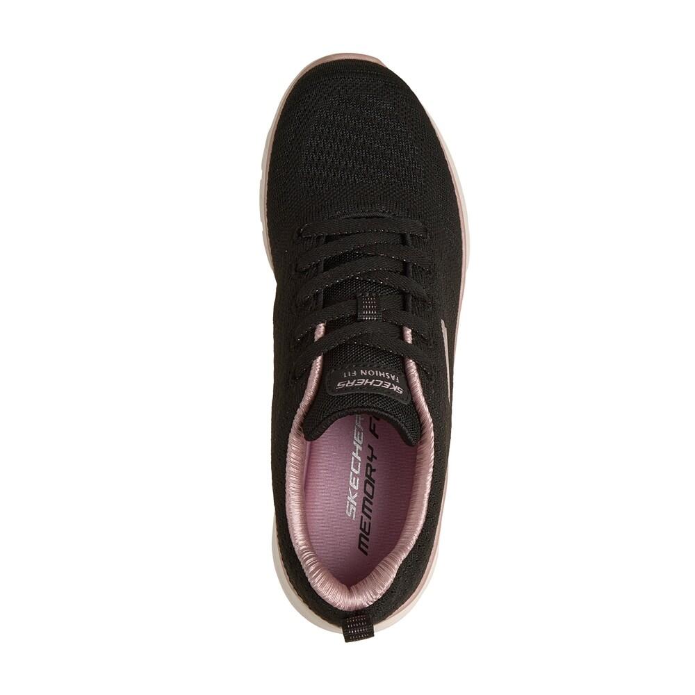 Baskets FEMME Skechers  Fashion Fit doux tissu NOIR 5/7
