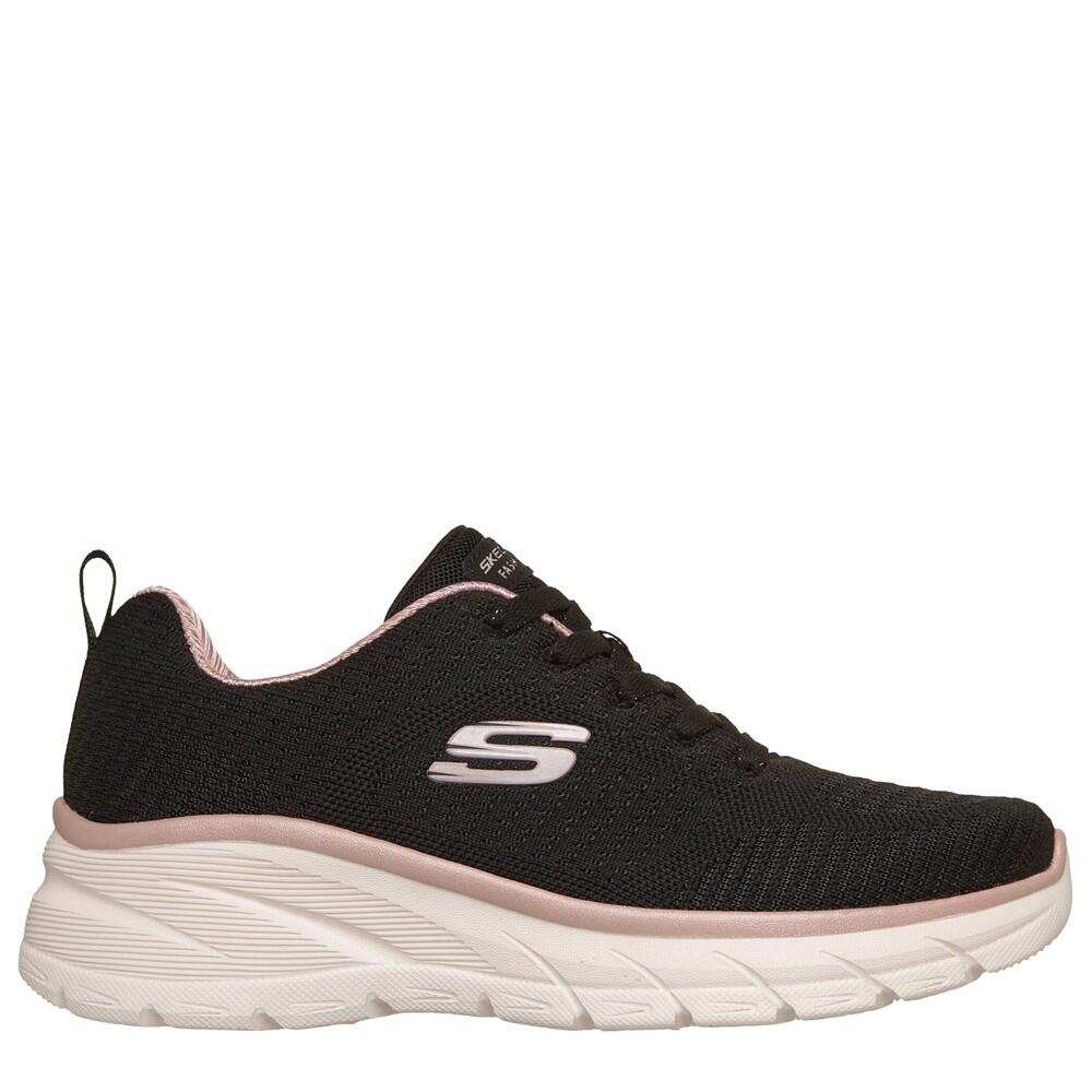 Baskets FEMME Skechers  Fashion Fit doux tissu NOIR 1/7