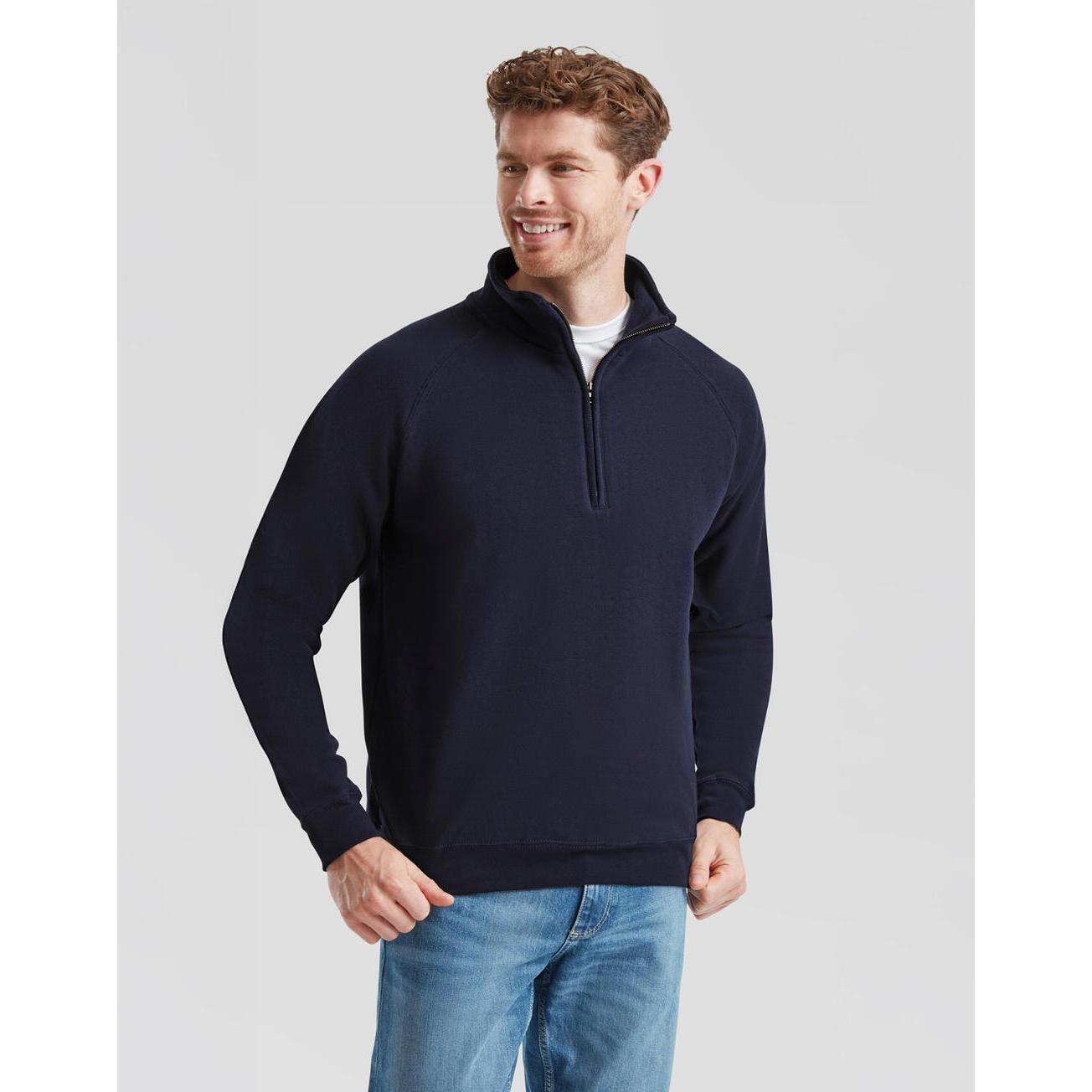 Sudadera con cuello cremallera Fruit of the Loom Classic 5/5
