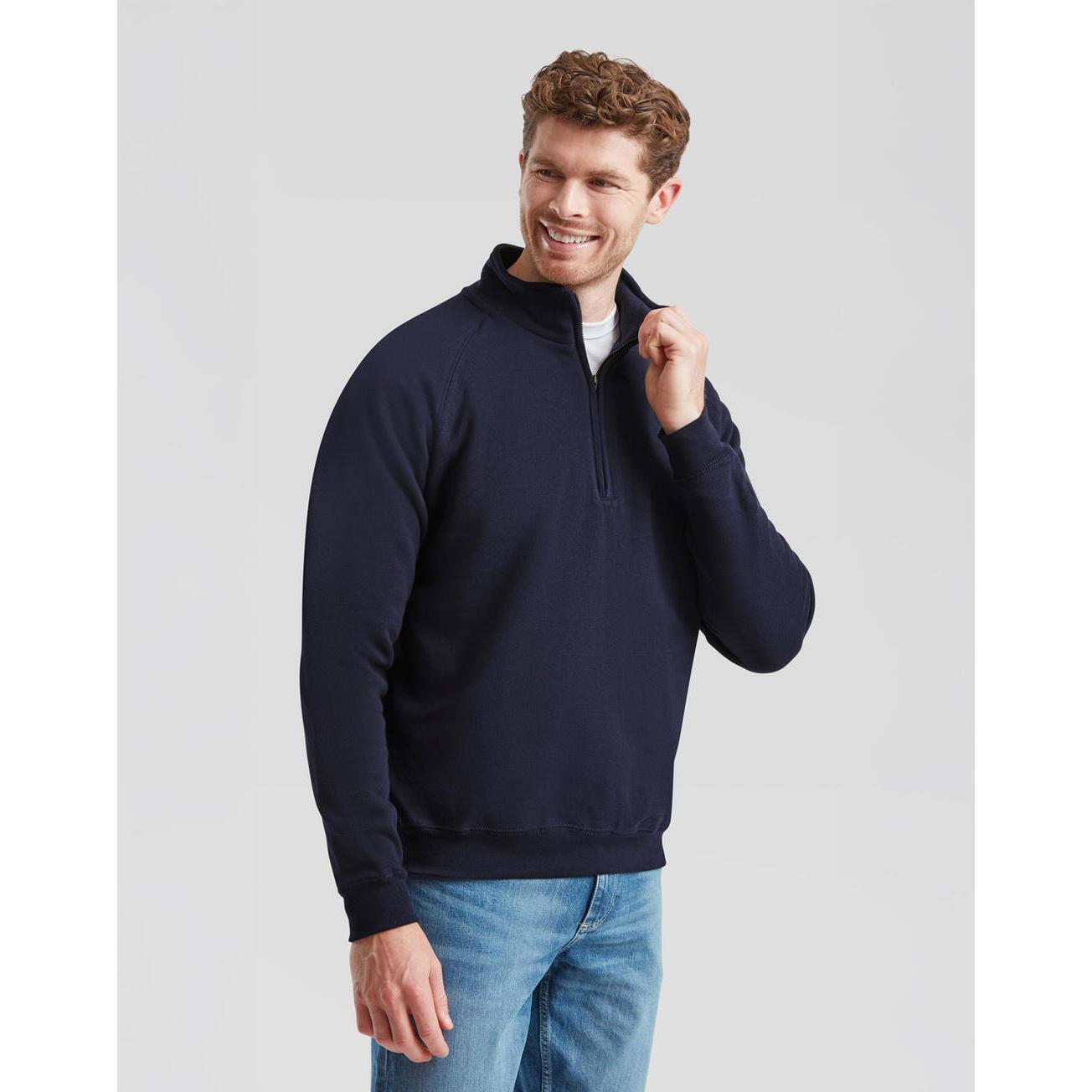 Sudadera con cuello cremallera Fruit of the Loom Classic 4/5