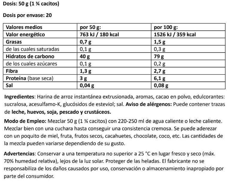 Cream of Rice (Crema de Arroz) - 1Kg Banana Dulce de Leche Amix Nutrition 3/4