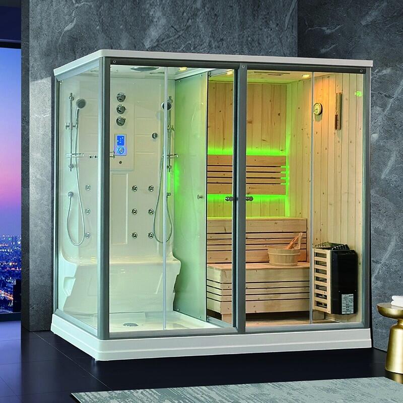 Combi Sauna Douche Hammam Boreal® SH220D - droite 2/7