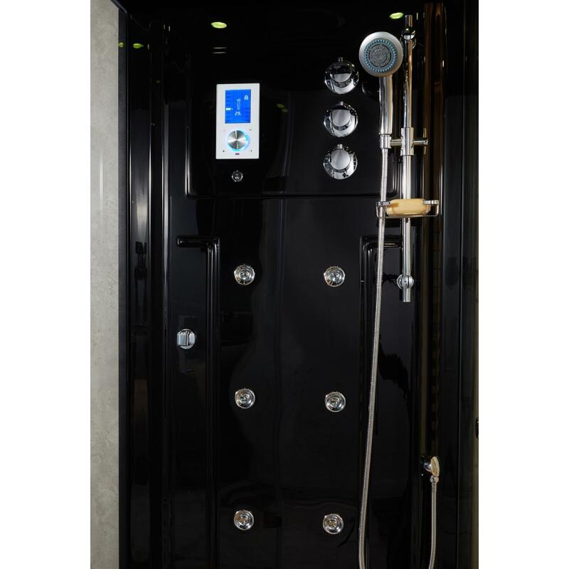 Combi Sauna Infrarouge Douche Hammam Boreal® IRH-180D - Droite 3/7