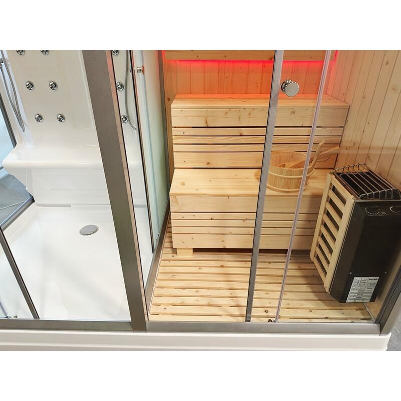 Combi Sauna Douche Hammam Boreal® SH220D - droite 5/7