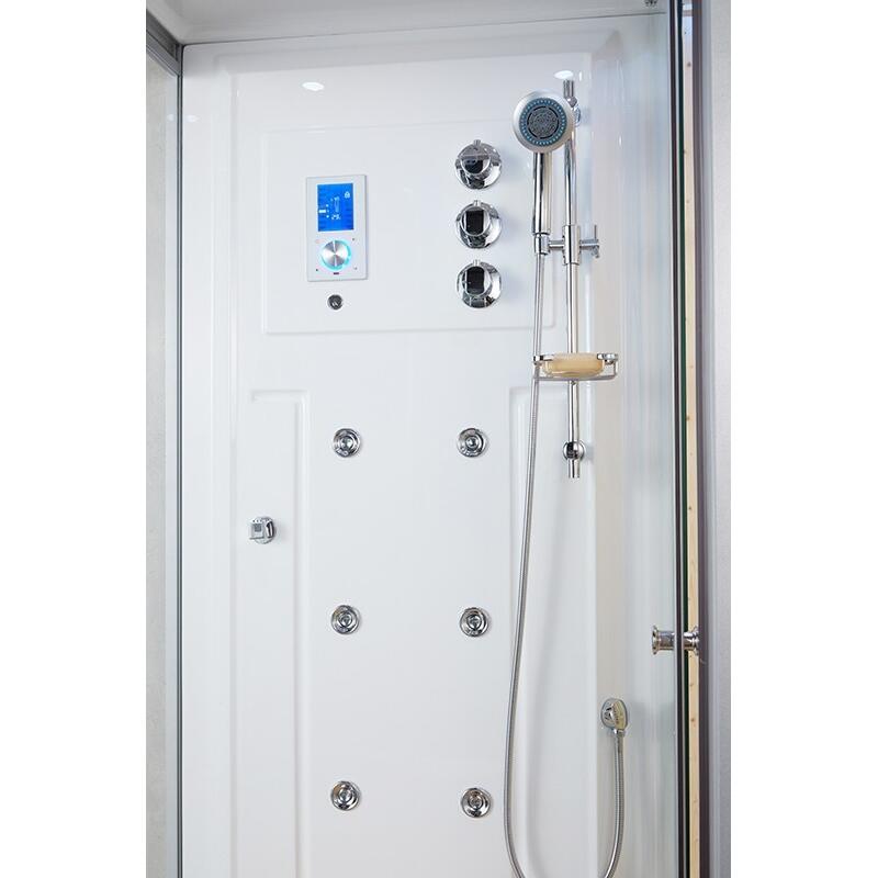 Combi Sauna Infrarouge Douche Hammam Boreal® IRH-180D - Droite 3/7