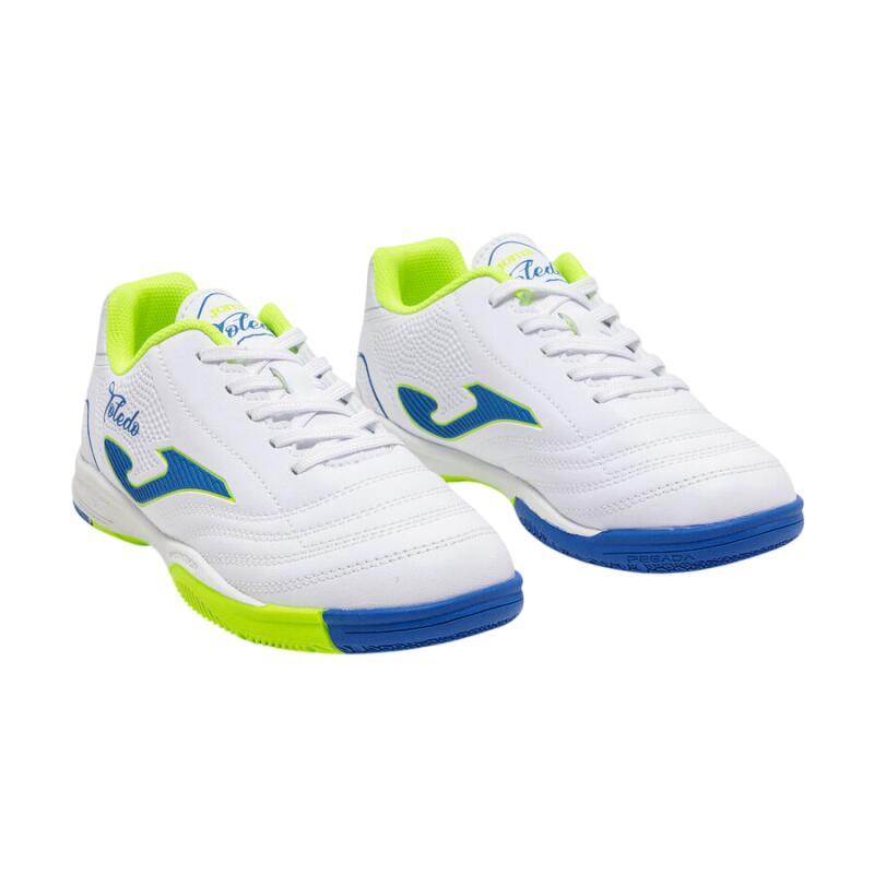 Zapatillas Fútbol Sala Niñi Joma Toledo JR 2602 Blanco Ligero 2/5