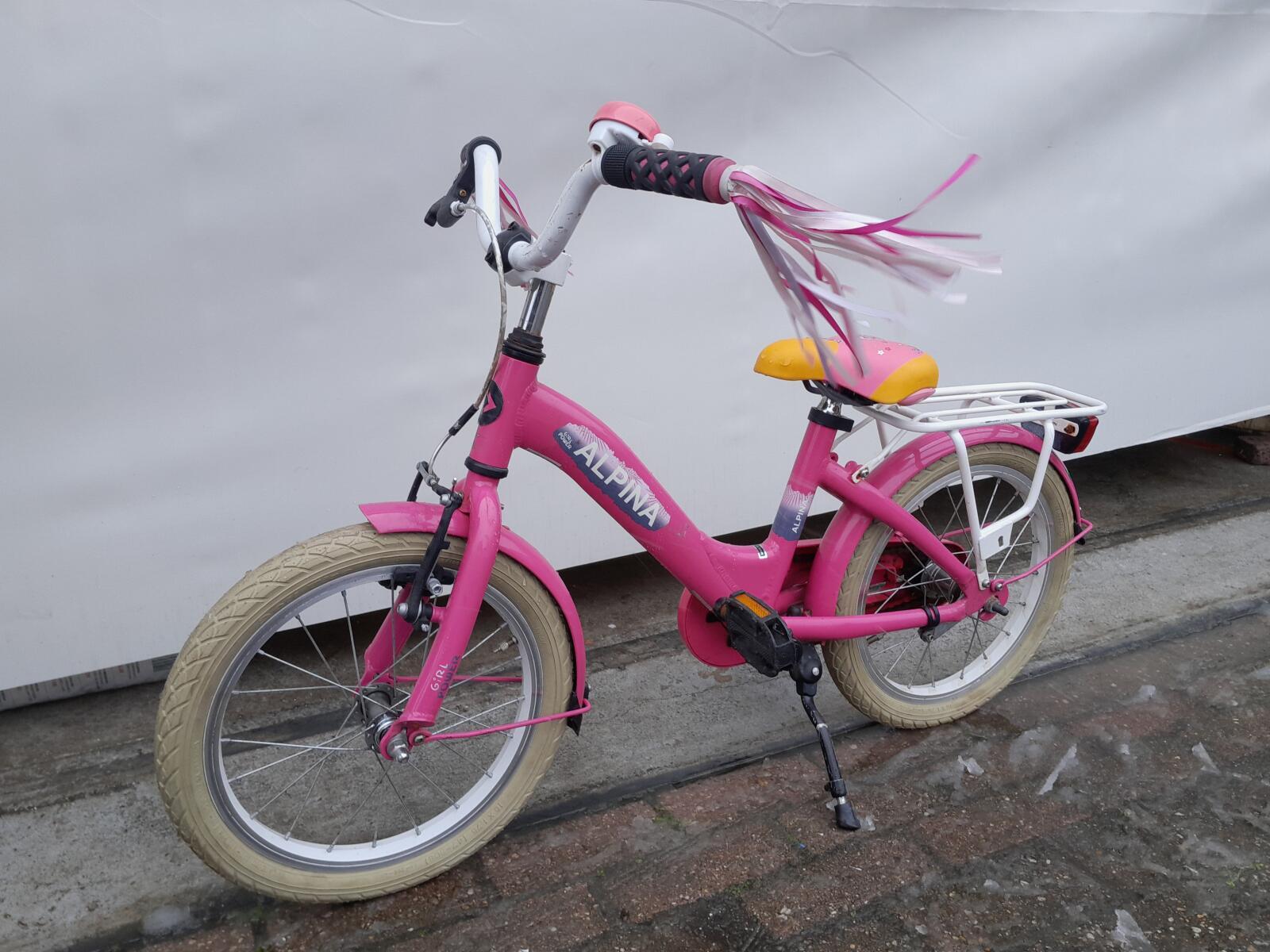 Alpina Girlpower 16" kinderfiets roze 3/5