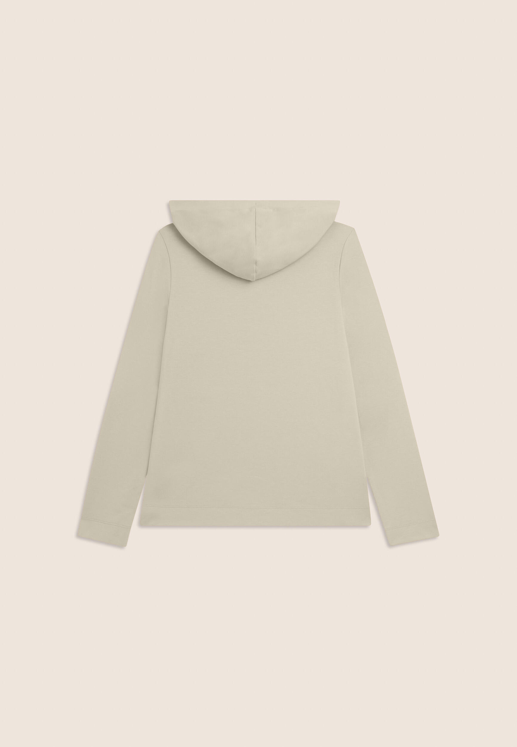 Sweat-shirt avec fermeture zippée et capuche avec paillettes et insertion effet 6/7