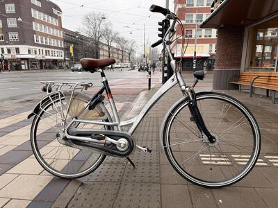 Batavus weekend stadsfiets, metalen grijs - tweedehands